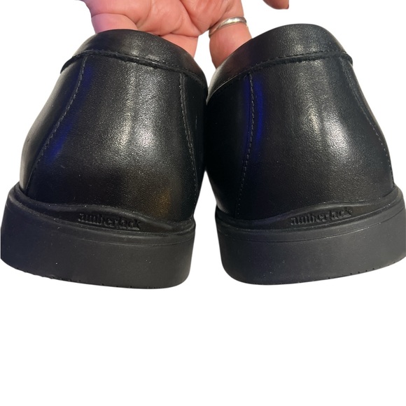 black leather Amberjack The Loafer men\'s slip-on comfort shoes 11.5
